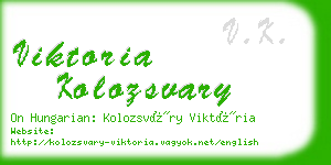 viktoria kolozsvary business card